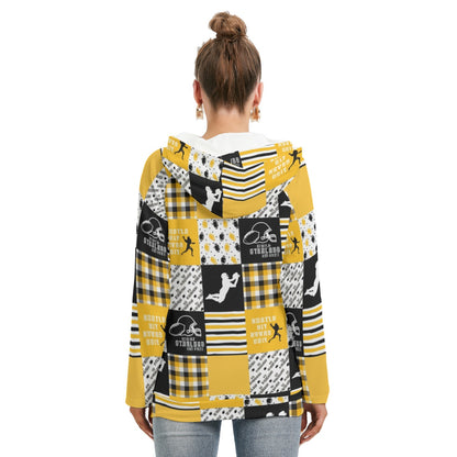 All-Over Print Women's Hoodie With Double Hood