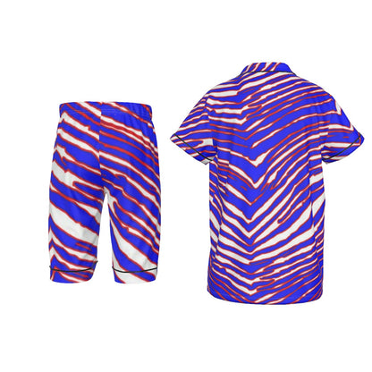 Buffalo Bills Zubaz Kid's Imitation Silk Short Pajamas