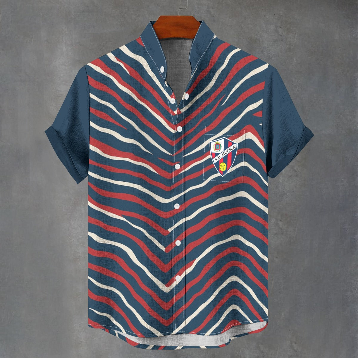 Camisa con Cuello Mao SD Huesca – Tejido Imitación Lino 110GSM