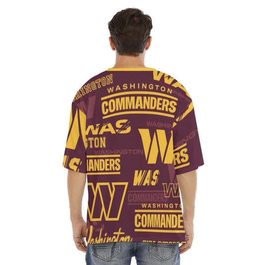 Washington Commanders Men's Raglan Short Sleeve T-Shirt|180GSM COTTON
