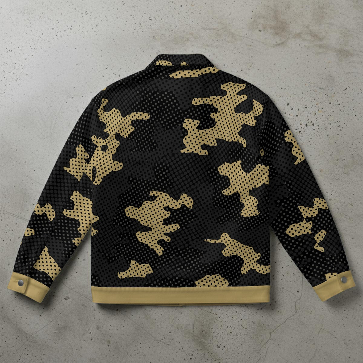 Urban Legend Colorado Black Gold Camo Unisex Collared Jacket