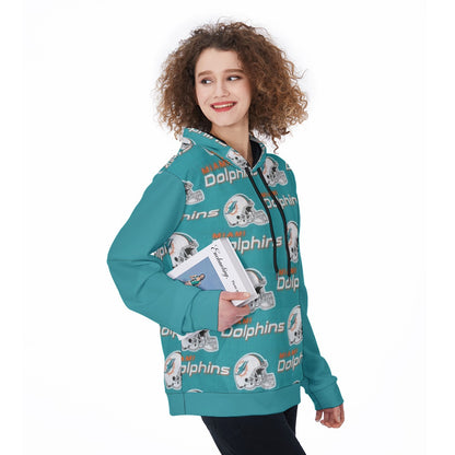 Miami Football Game Day All-Over Print Women's Pullover Hoodie