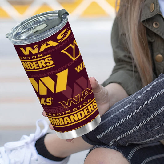 Washington Commanders Custom 20OZ Tumbler With Sliding Lid For The USA