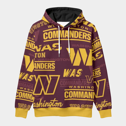 Washington Commanders Men's Thicken Pullover Hoodie