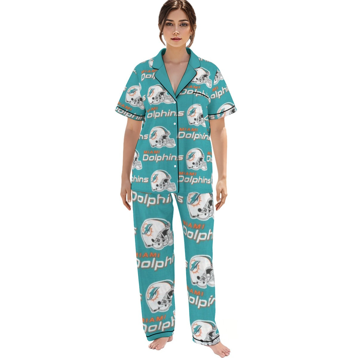 Miami Football Game Day All-over print Women'S Trousers Pajamas Set