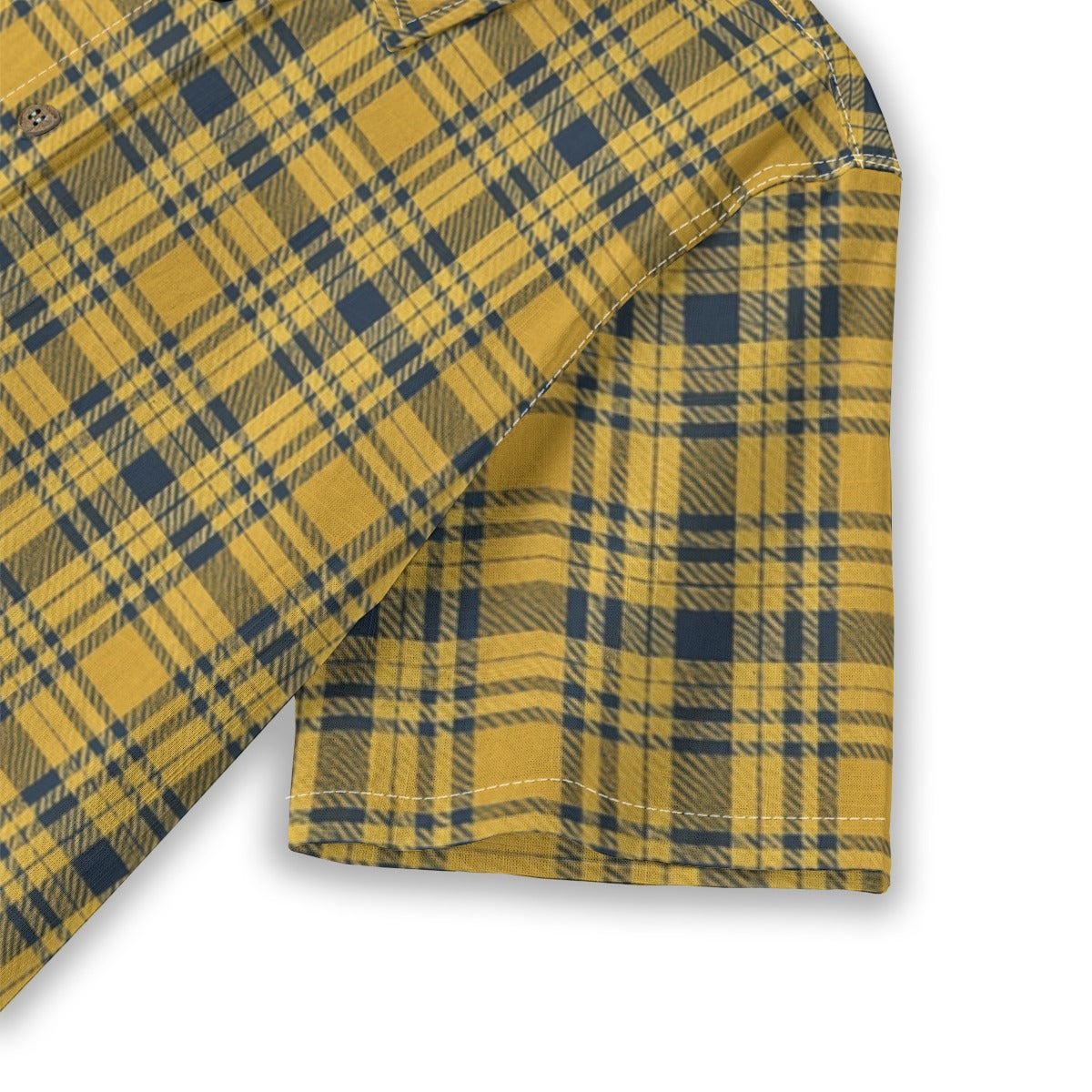 Georgia Yellow Jackets Tartan Plaid  Women's Shirt | 125GSM Cotton