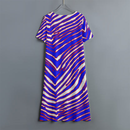 Buffalo Bills Zubaz Women's Dress With Short Sleeve