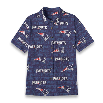 New England Football Game Day All-Over Print Women's Shirt | 125GSM Cotton
