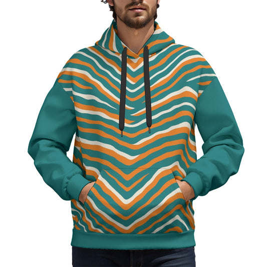 Miami Football Game Day All-Over Print Unisex Plus Fleece Pullover Hoodie