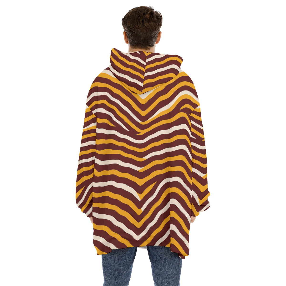 Washington Commanders Unisex Sherpa Fleece Hoodie Blanket