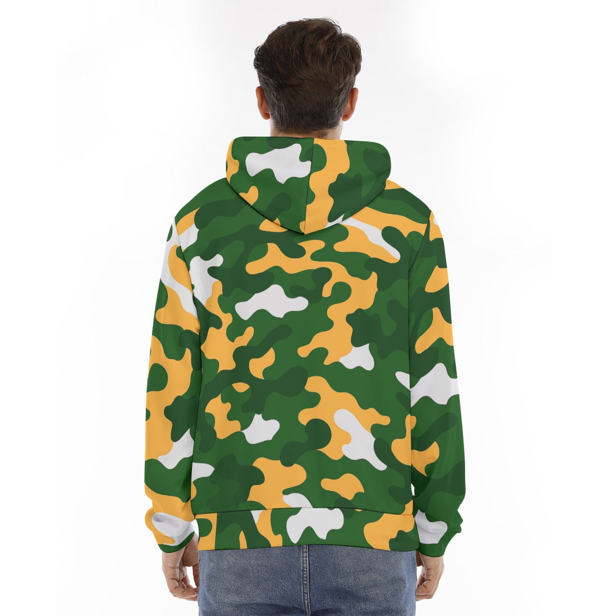 Green Bay Football Game Day All-Over Print Men's Hoodie With Placket Double Zipper