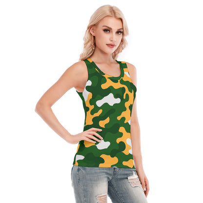 Green Bay Football Game Day All-Over Print Women's Skinny Sport Tank Top