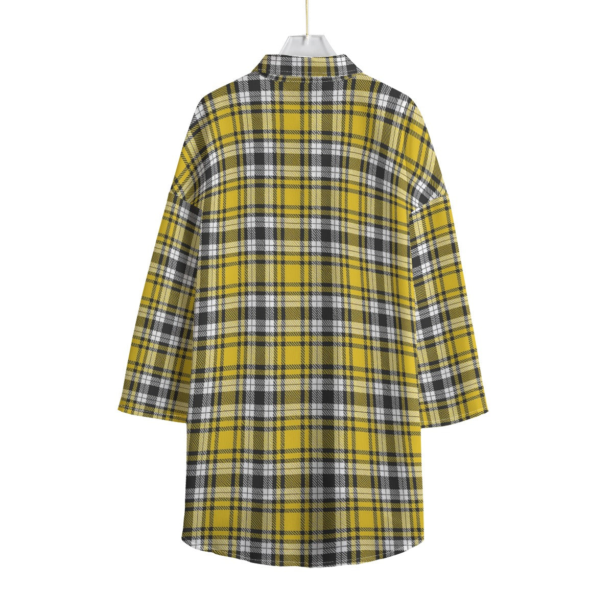 Iowa tartan plaid Hawkeyes Women's Chiffon Shirt With Elbow Sleeve