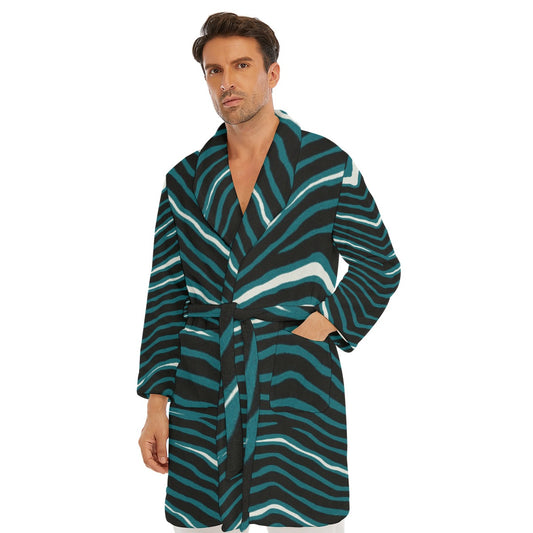 Philadelphia Football Game Day All-Over Print Men's Borg Fleece Robe