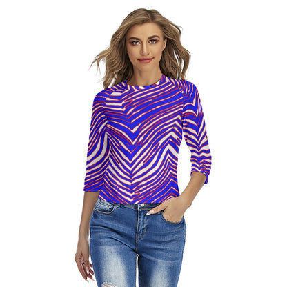 Buffalo Bills Zubaz Women's Raglan Sleeves T-shirts
