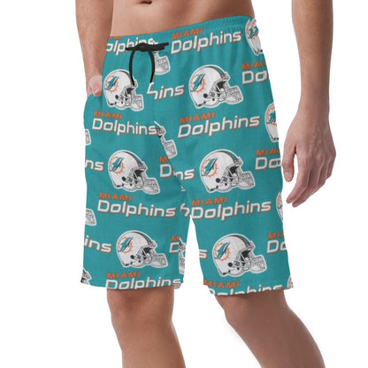 Miami Football Game Day All-Over Print Men's Casual Shorts