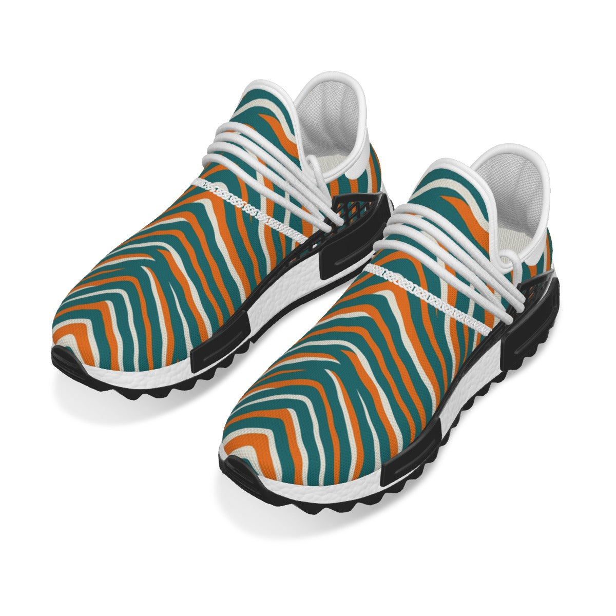 Miami Football Game Day All-Over Print Men's Mesh Sneakers
