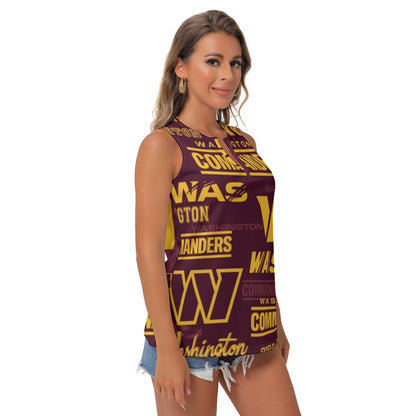 Washington Commanders Women's Sleeveless V-Neck Top