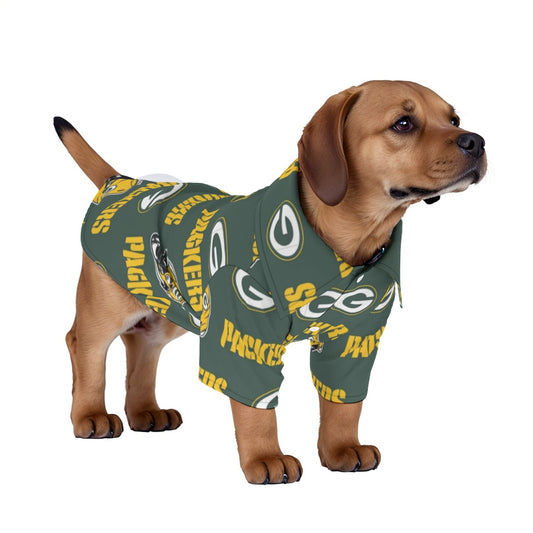 Green Bay Football Game Day All-Over Print Pet‘s Hawaiian Shirt