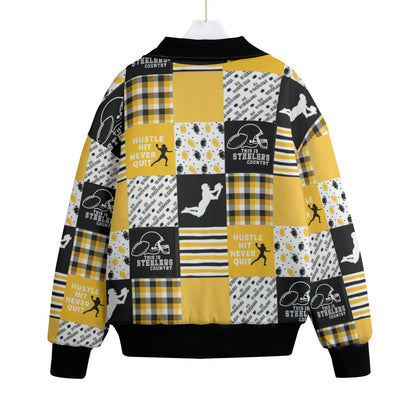 All-Over Print Unisex Knitted Fleece Lapel Outwear