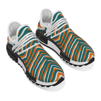 Miami Football Game Day All-Over Print Men's Mesh Sneakers