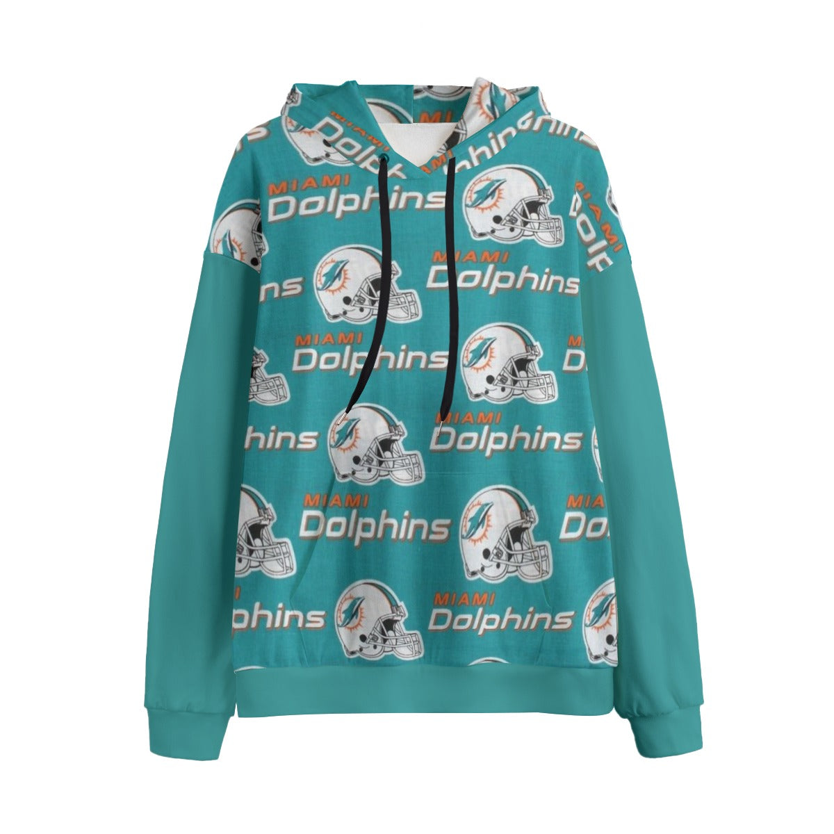 Miami Football Game Day All-Over Print Unisex Plus Fleece Pullover Hoodie