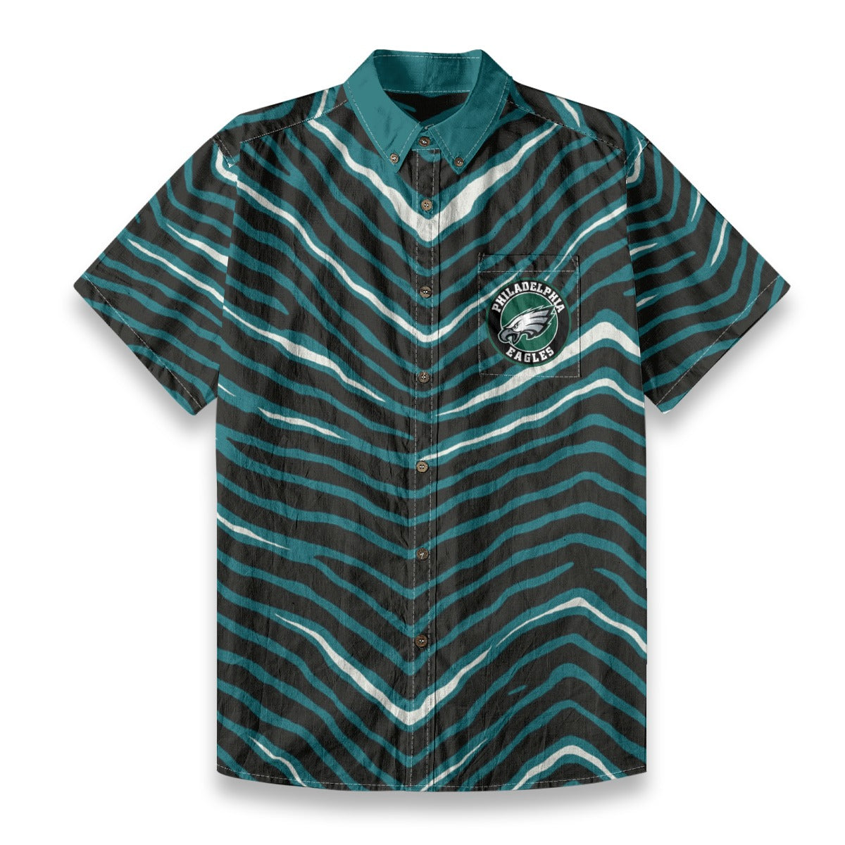 Philadelphia Football Game Day All-Over Print Men's Breathable Cotton Shirt|125GSM