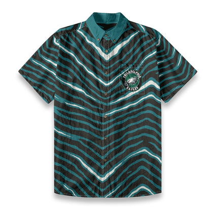 Philadelphia Football Game Day All-Over Print Men's Breathable Cotton Shirt|125GSM