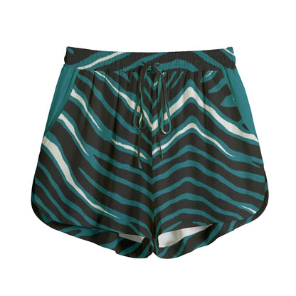 Philadelphia Football Game Day All-Over Print Women's Shorts With Drawstring | Rayon