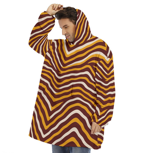 Washington Commanders Unisex Sherpa Fleece Hoodie Blanket