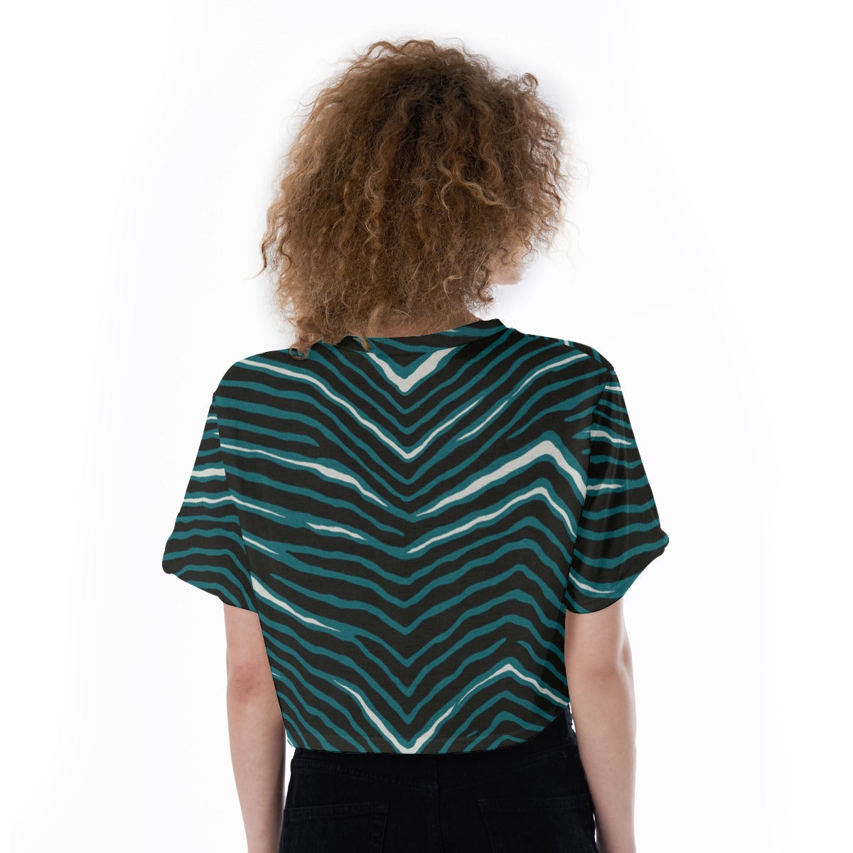 Philadelphia Football Game Day All-Over Print Cropped T-Shirt