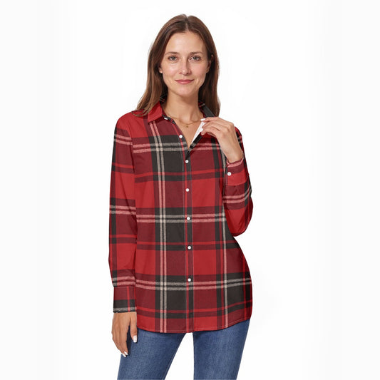 Cincinnati - Bearcats Tartan Plaid Women's Long Sleeve Shirt