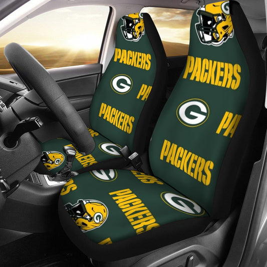 Green Bay Football Game Day Universal Car Seat Cover With Thickened Back