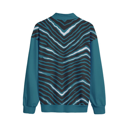 Philadelphia Football Game Day All-Over Print Men's Stand-up Collar Sweater With Zipper Closure
