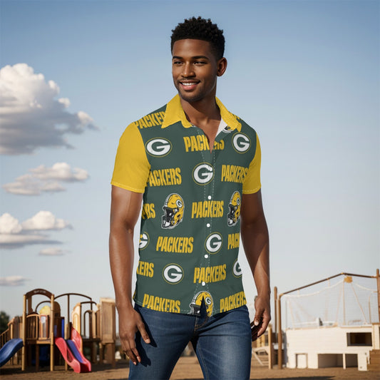 Green Bay Football Game Day All-Over Print Men's Shirt
