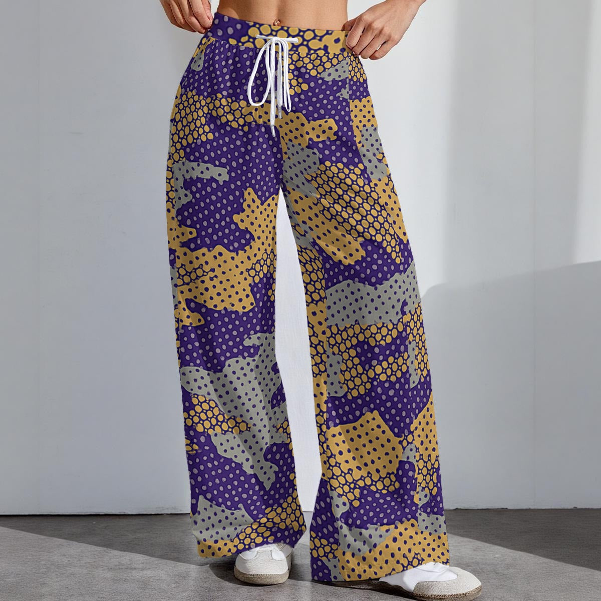 Washington - Huskies Camo Women's High-Stretch Casual Pants|290GSM