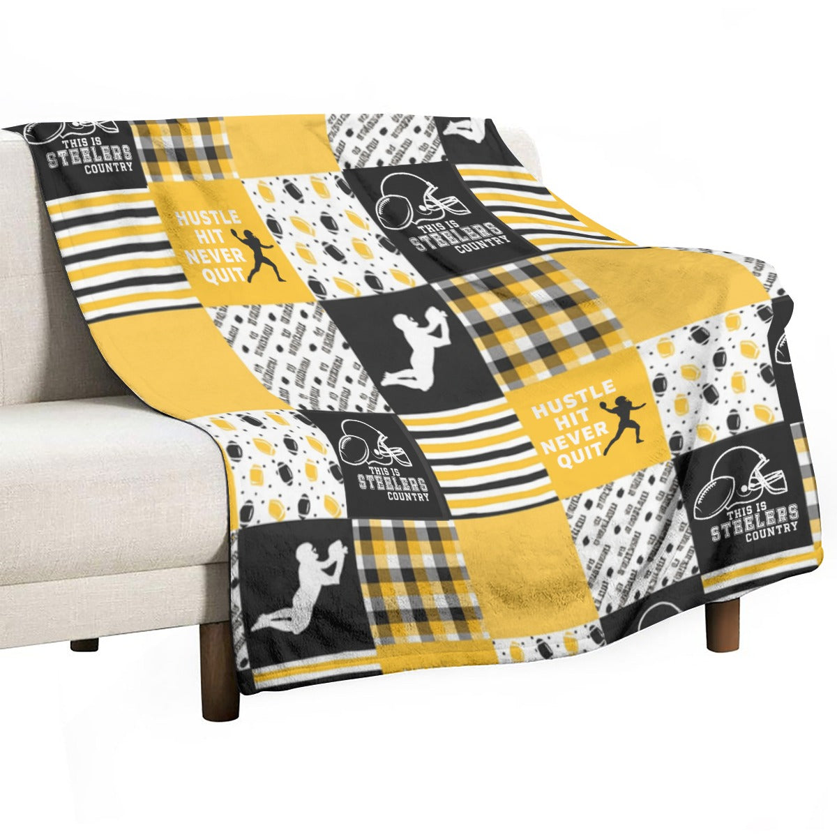 Pittsburgh Steelers Single-Side Printing Flannel Blanket