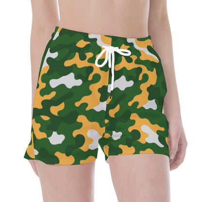 Green Bay Football Game Day All Over Print Wide Waistband Sport Shorts