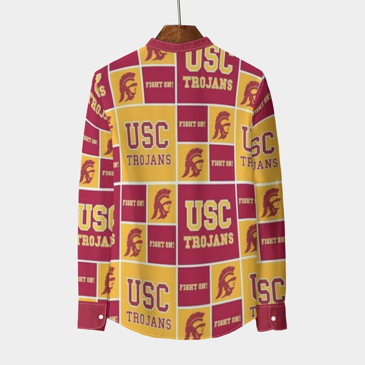 Urban Legend California Trojans Stand Collar Shirt With Long Sleeve