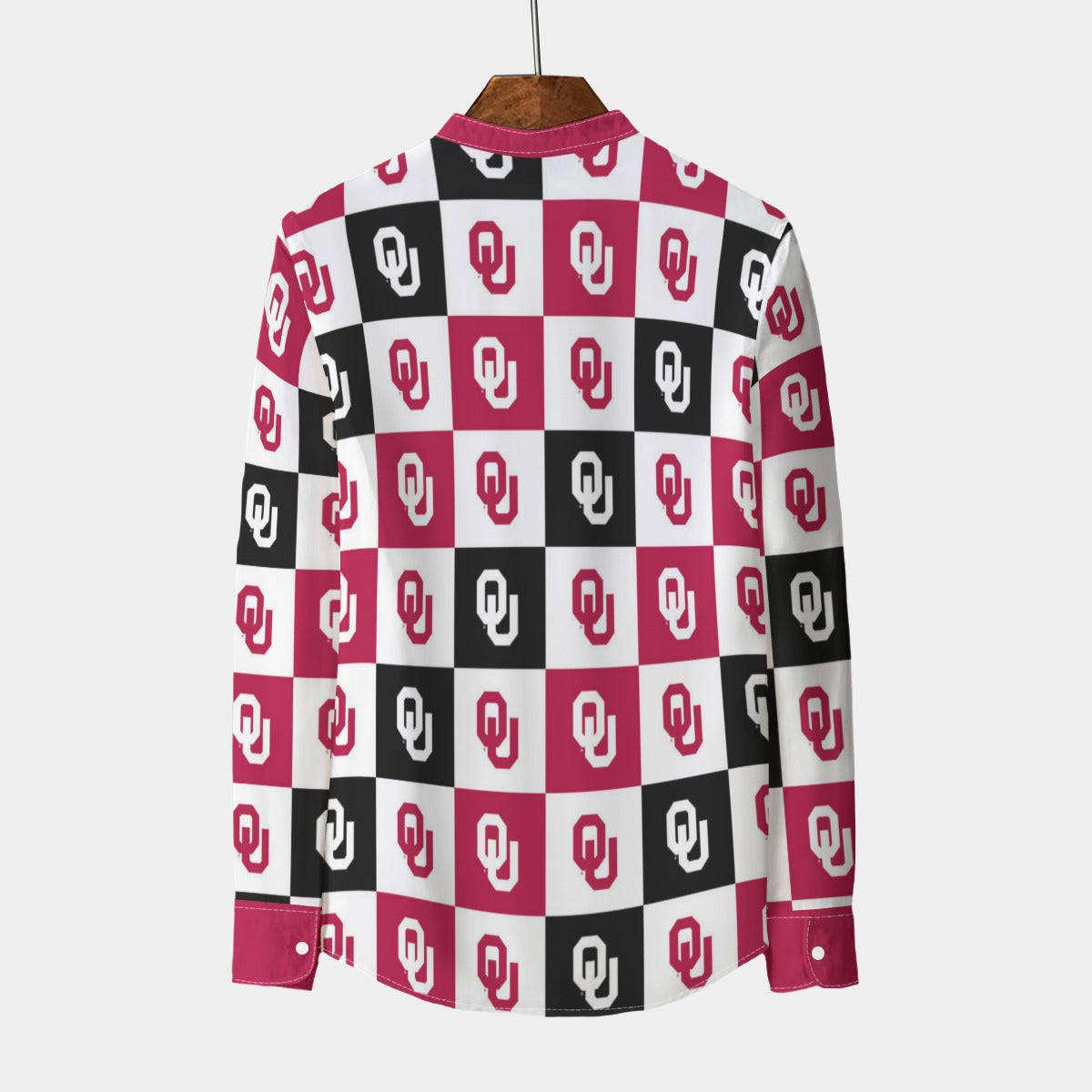 Urban Legend Oklahoma – Sooners Stand Collar Shirt With Long Sleeve | 110GSM Imitation Flax