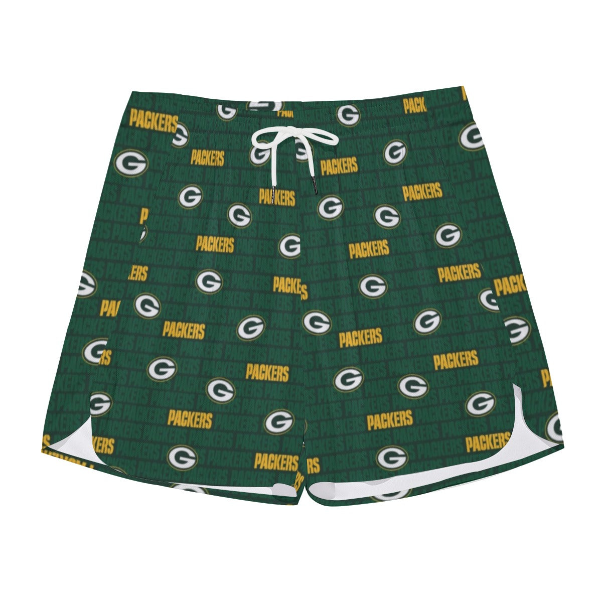 Green Bay Football Game Day All-Over Print Men's Side Split Running Sport Shorts