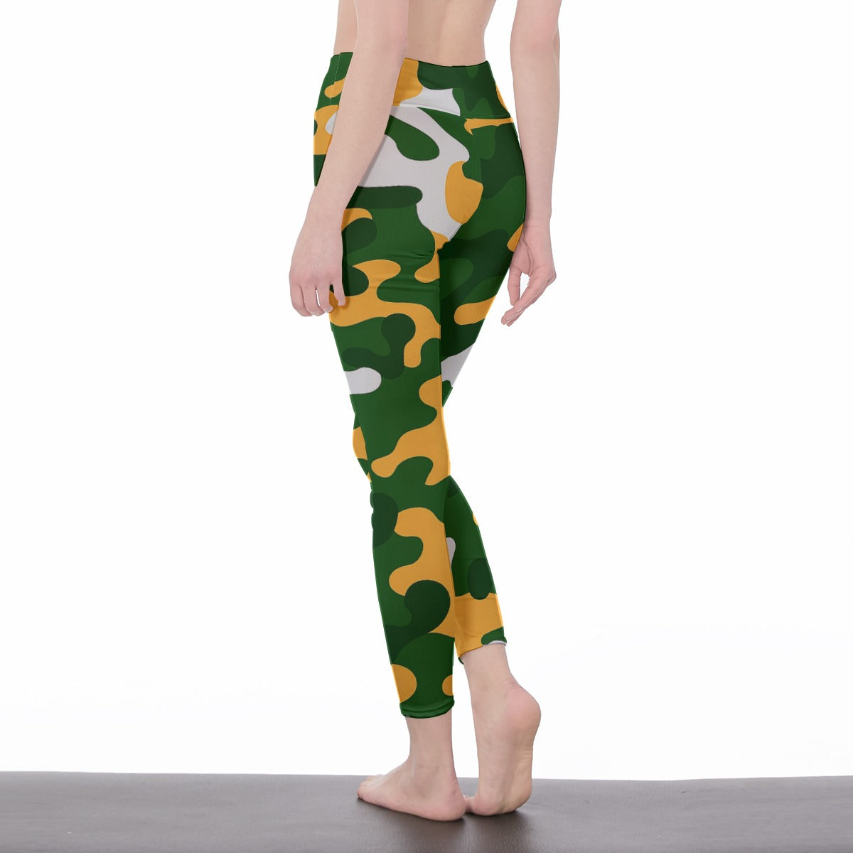 Green Bay Football Game Day All-Over Print Women's High Waist Leggings | Side Stitch Closure