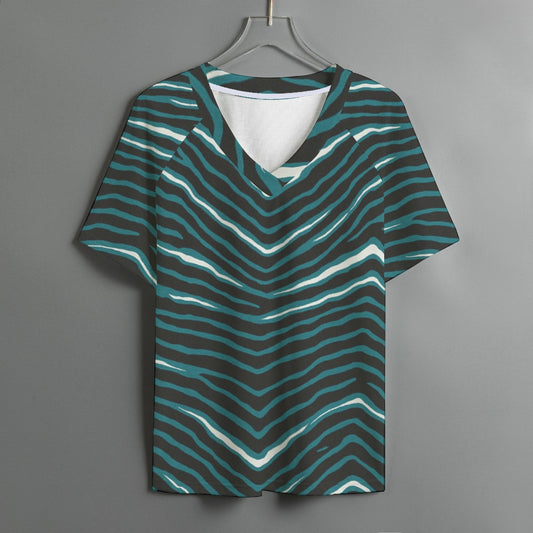Philadelphia Football Game Day All-Over Print Women's V-neck T-shirt With Short Sleeve