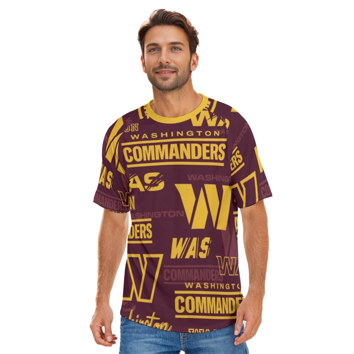 Washington Commanders Men's O-neck Short Sleeve T-shirt