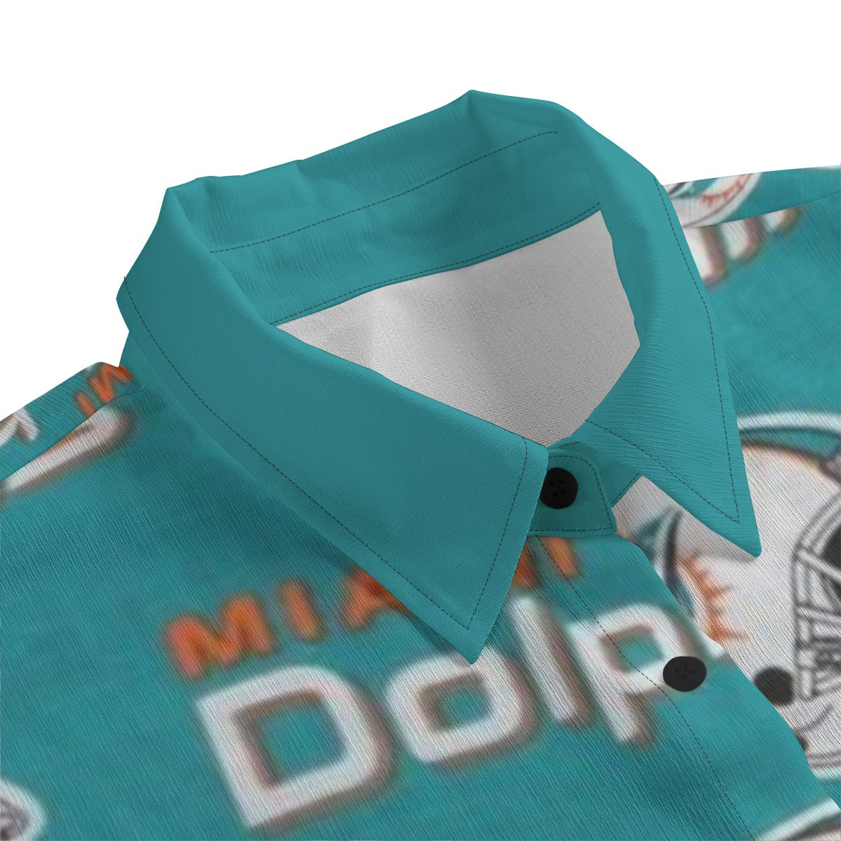 Miami Football Game Day All-Over Print Women's Chiffon Shirt With Elbow Sleeve
