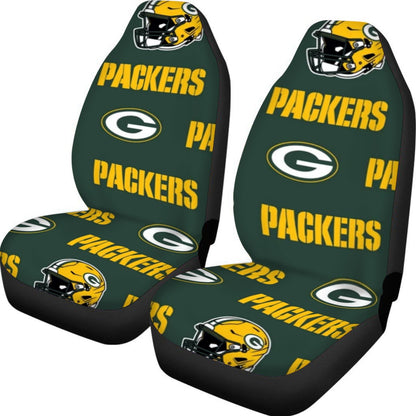 Green Bay Football Game Day Universal Car Seat Cover With Thickened Back