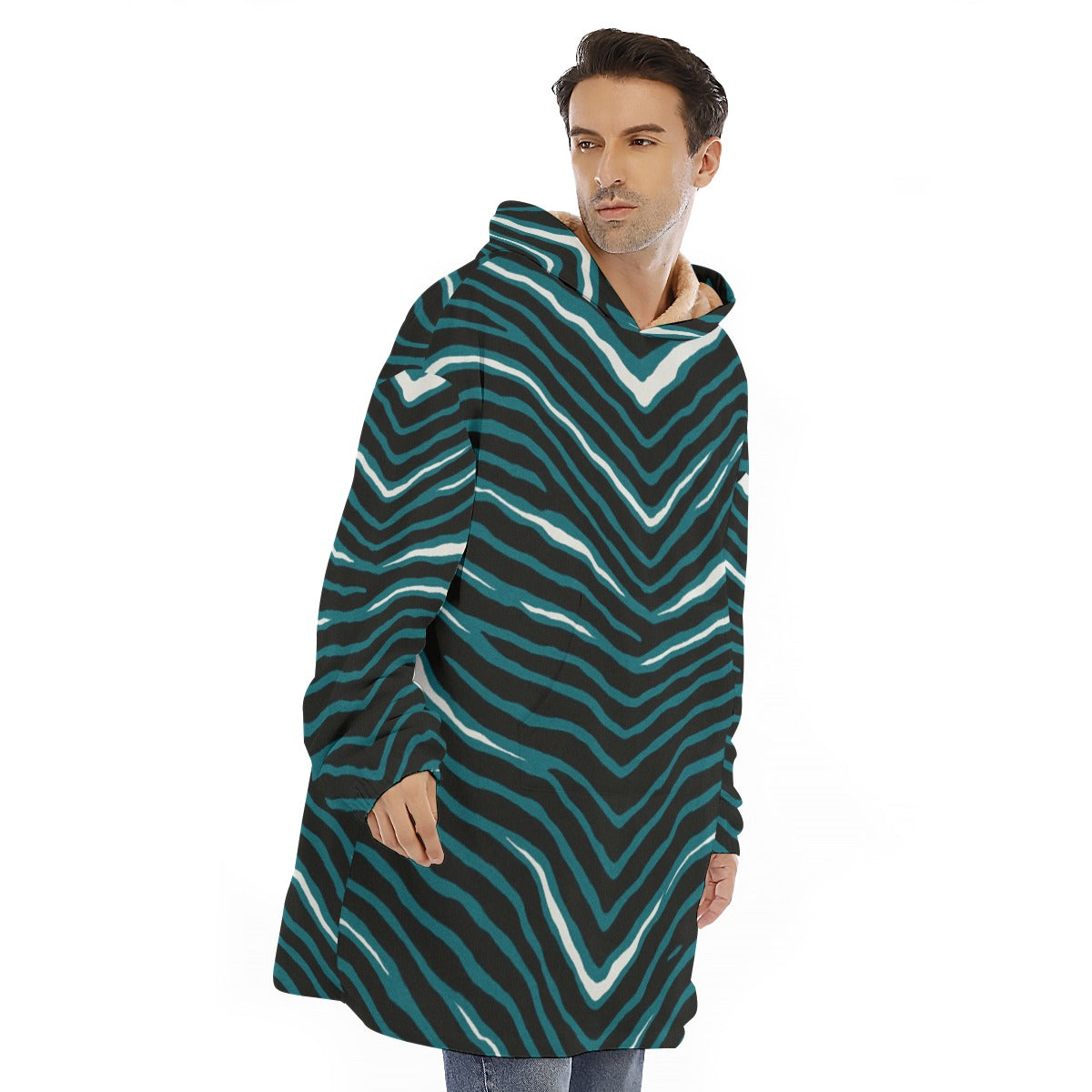 Philadelphia Football Game Day All-Over Print Unisex Sherpa Fleece Hoodie Blanket