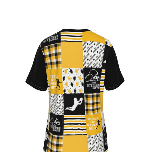 Eco-friendly All-over Print Unisex V-neck T-Shirt