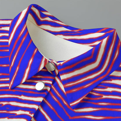 Buffalo Bills Zubaz Women's Cropped Jacket | 245GSM Cotton