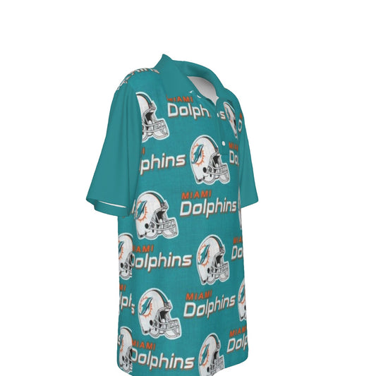 Miami Football Game Day All-Over Print Teenage Polo Collar Jersey |210GSM